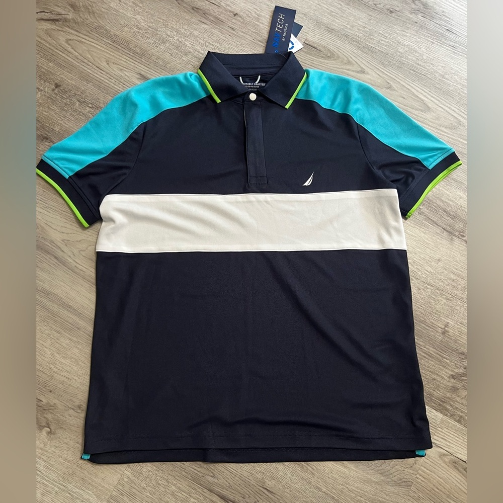 NAUTICA NAVTECH SUSTAINABLE CRAFTED POLO SHIRT size S